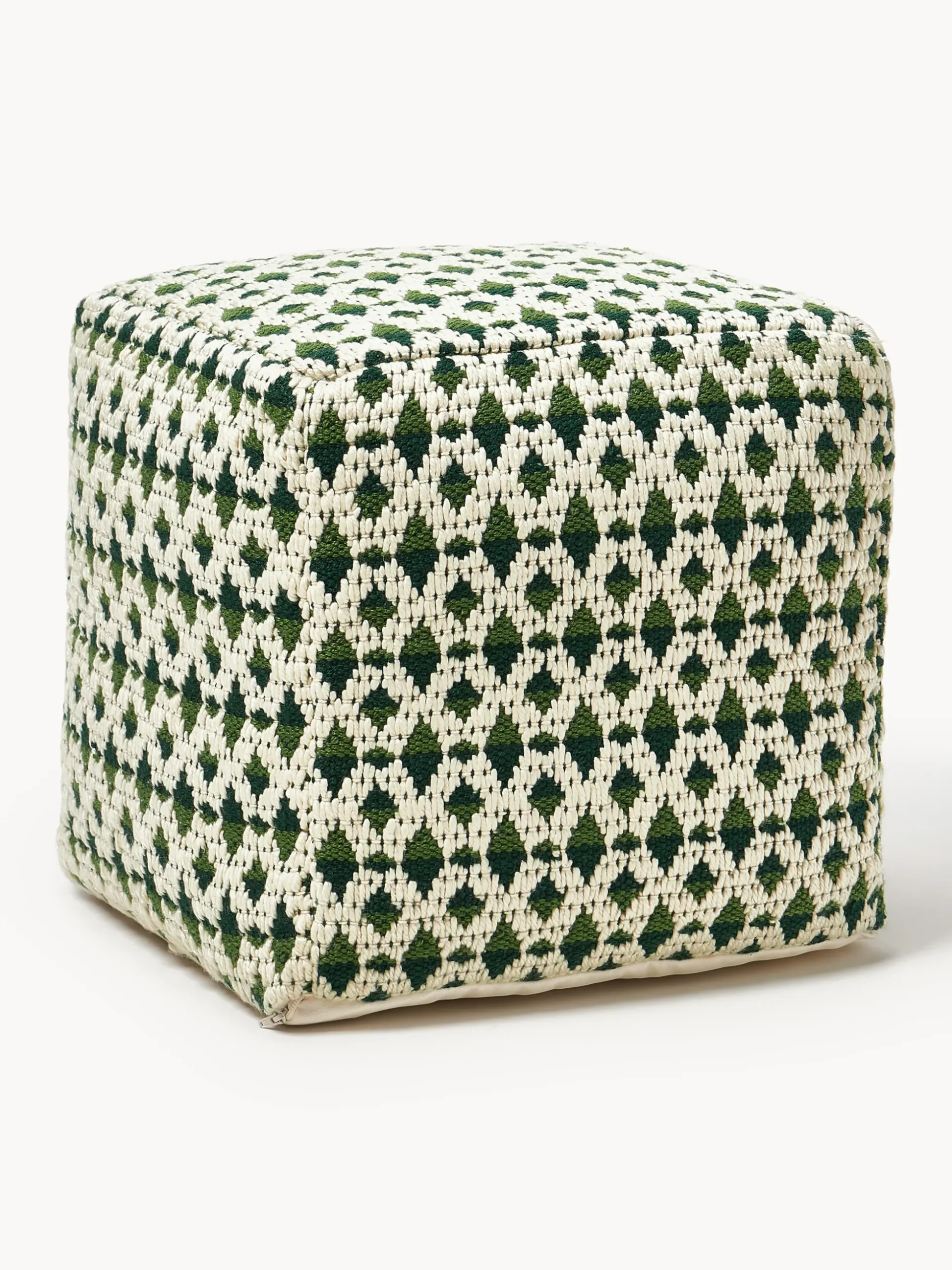 Pouf da esterno con motivo intrecciato Yamir