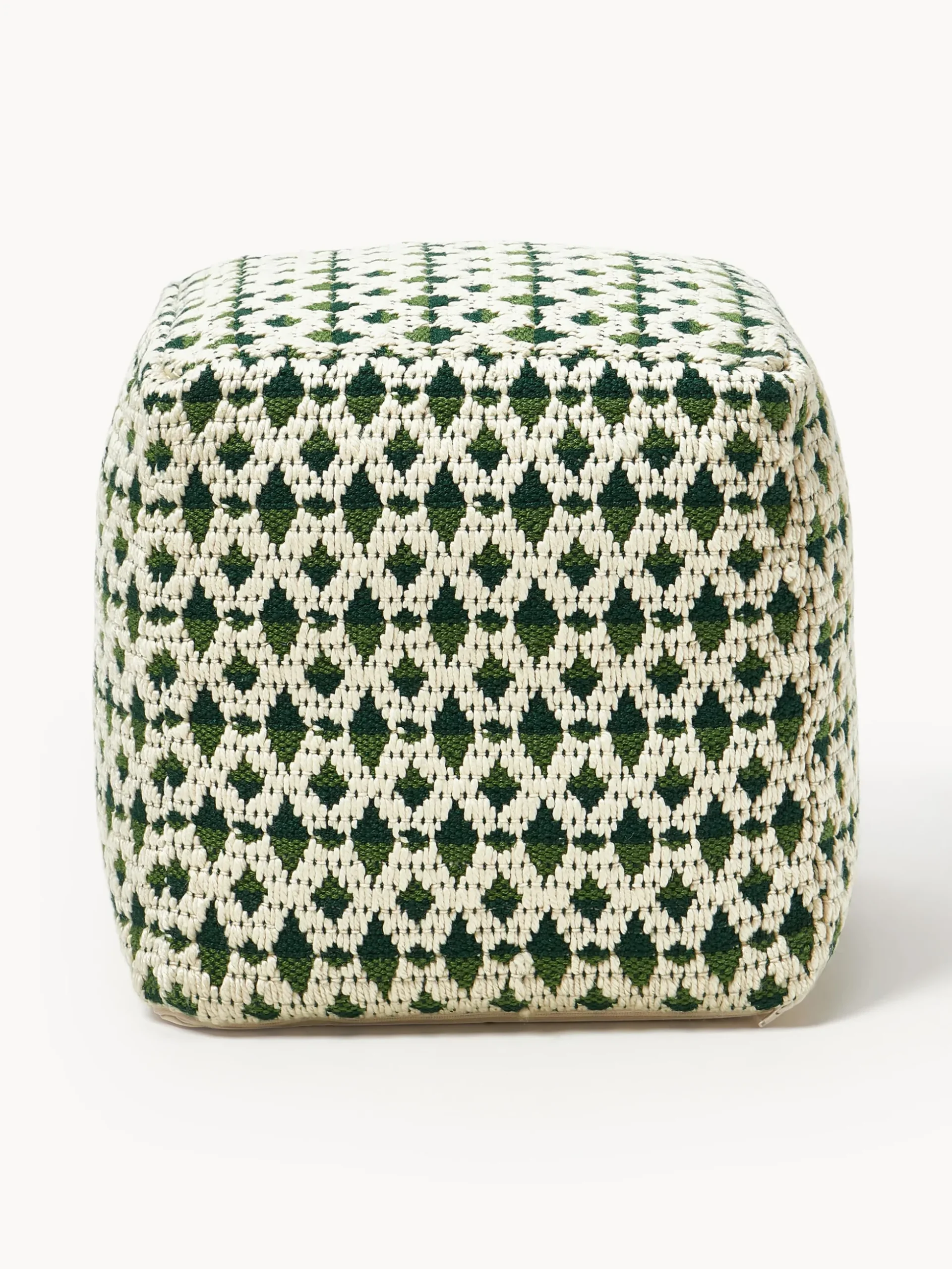 Pouf da esterno con motivo intrecciato Yamir