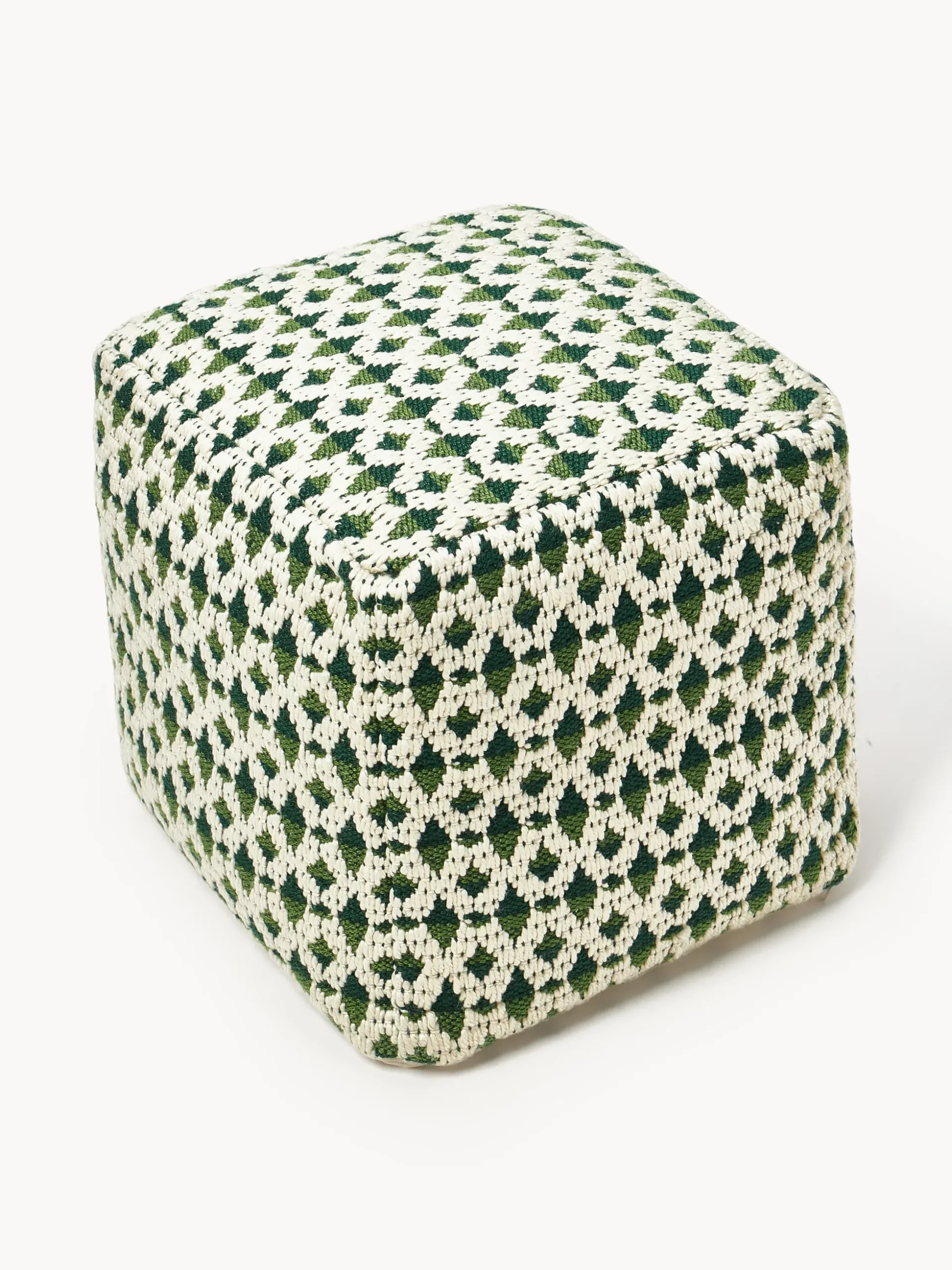 Pouf da esterno con motivo intrecciato Yamir