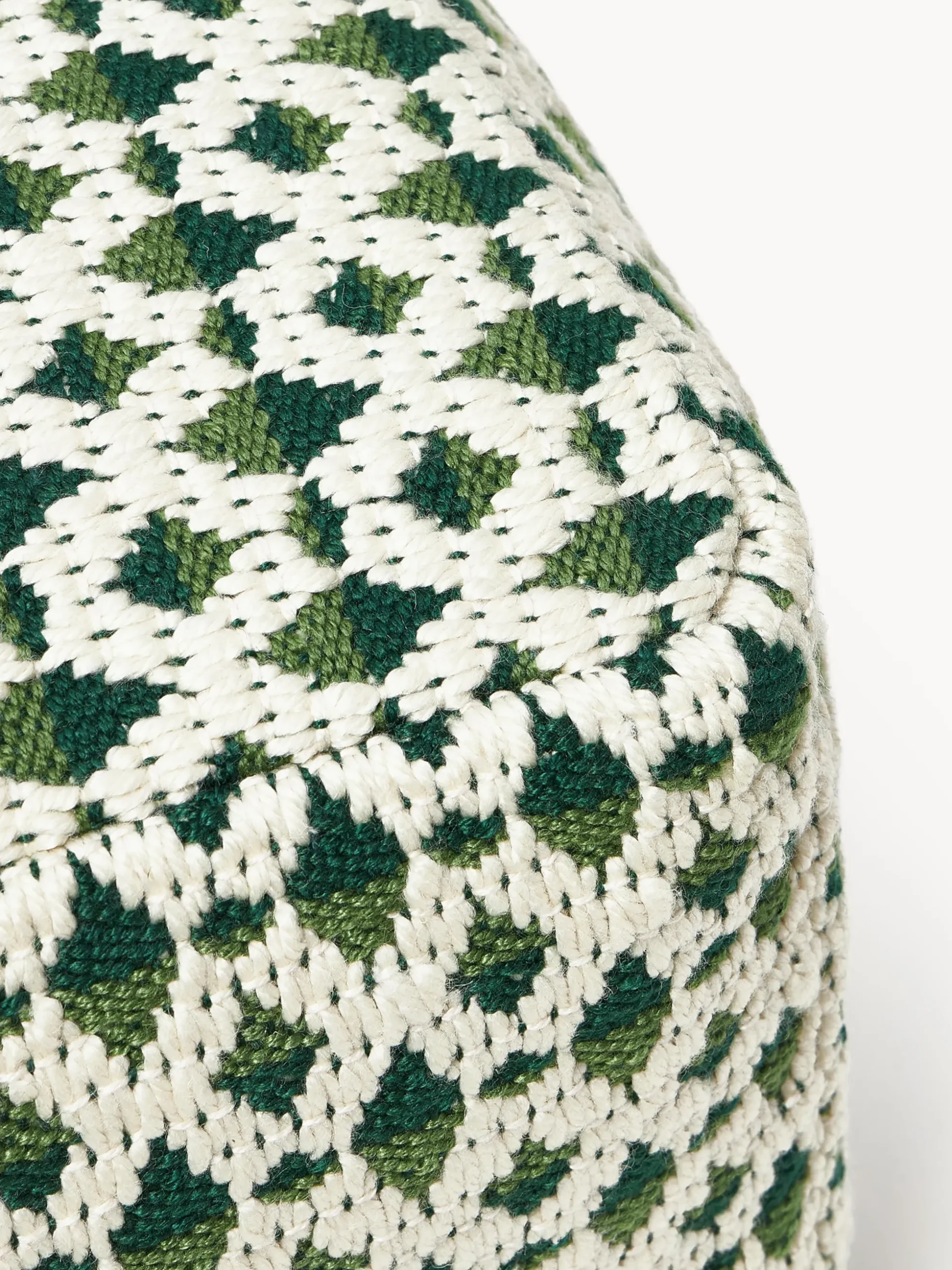 Pouf da esterno con motivo intrecciato Yamir