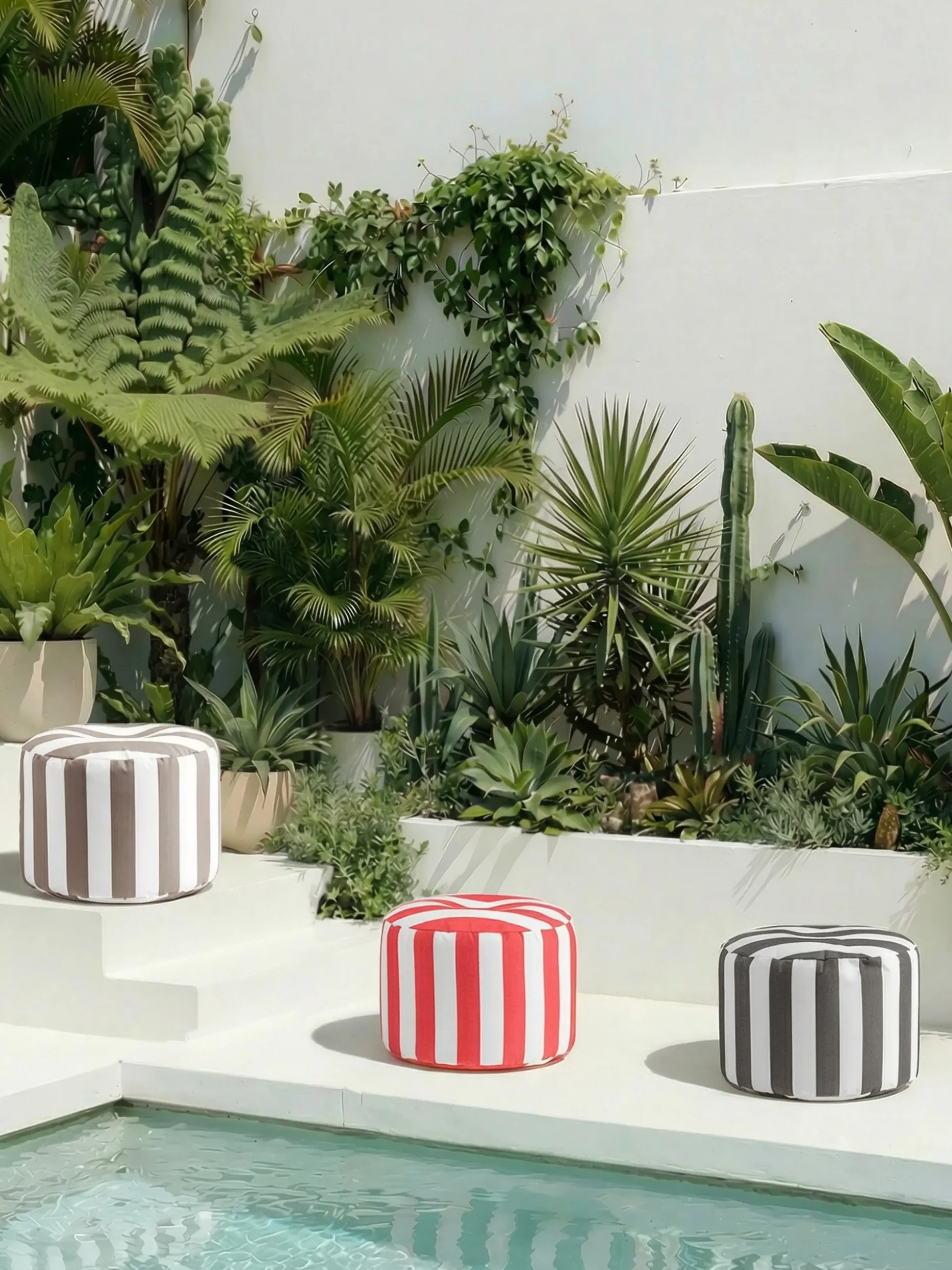 Pouf da giardino DotCom Santorin