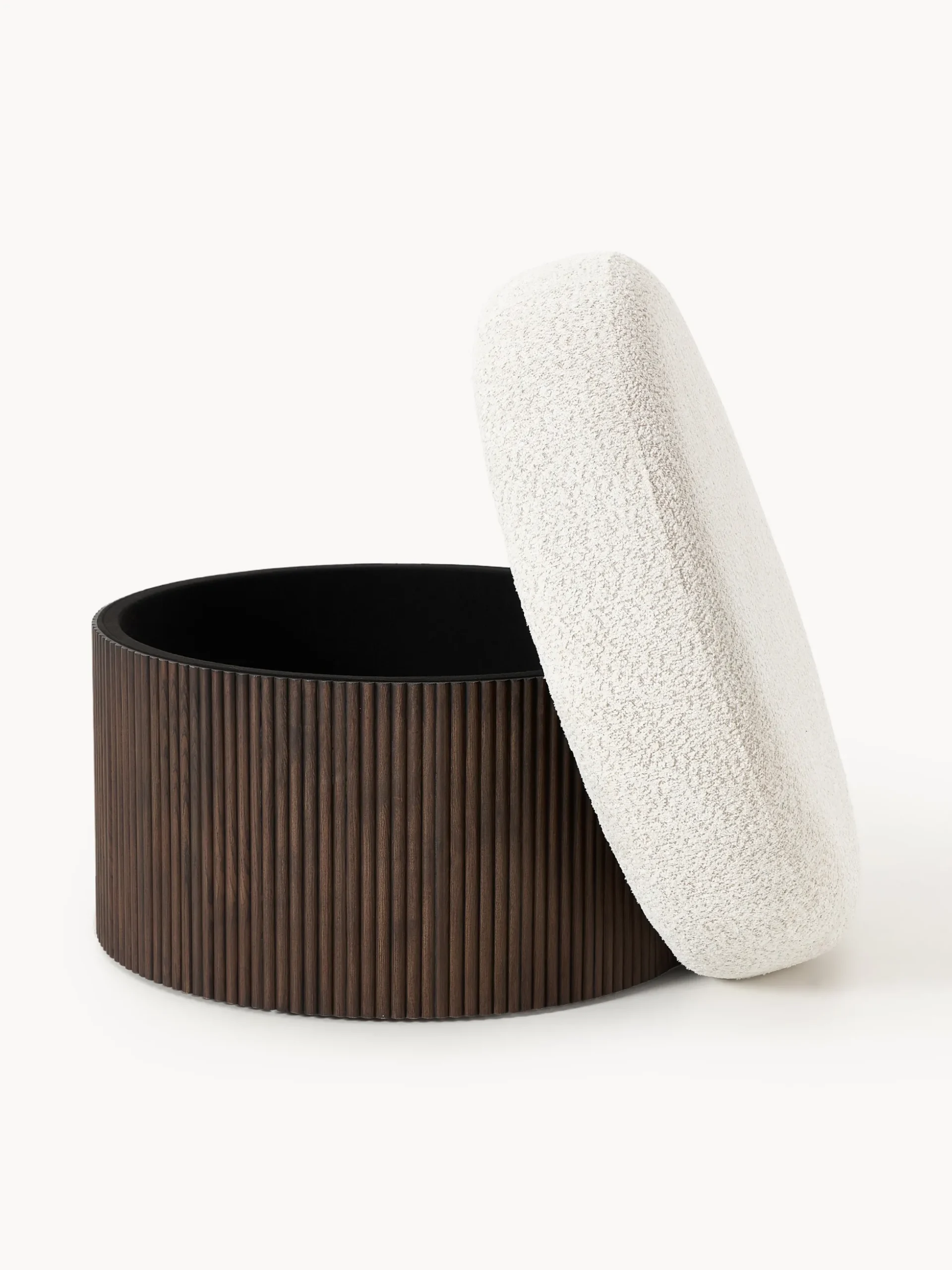 Pouf grande imbottito con contenitore Nala