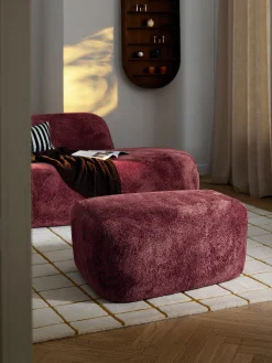 Pouf grande in bouclé Wolke