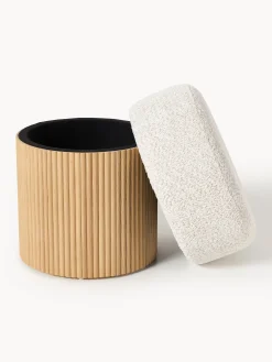 Pouf imbottito con contenitore Nala