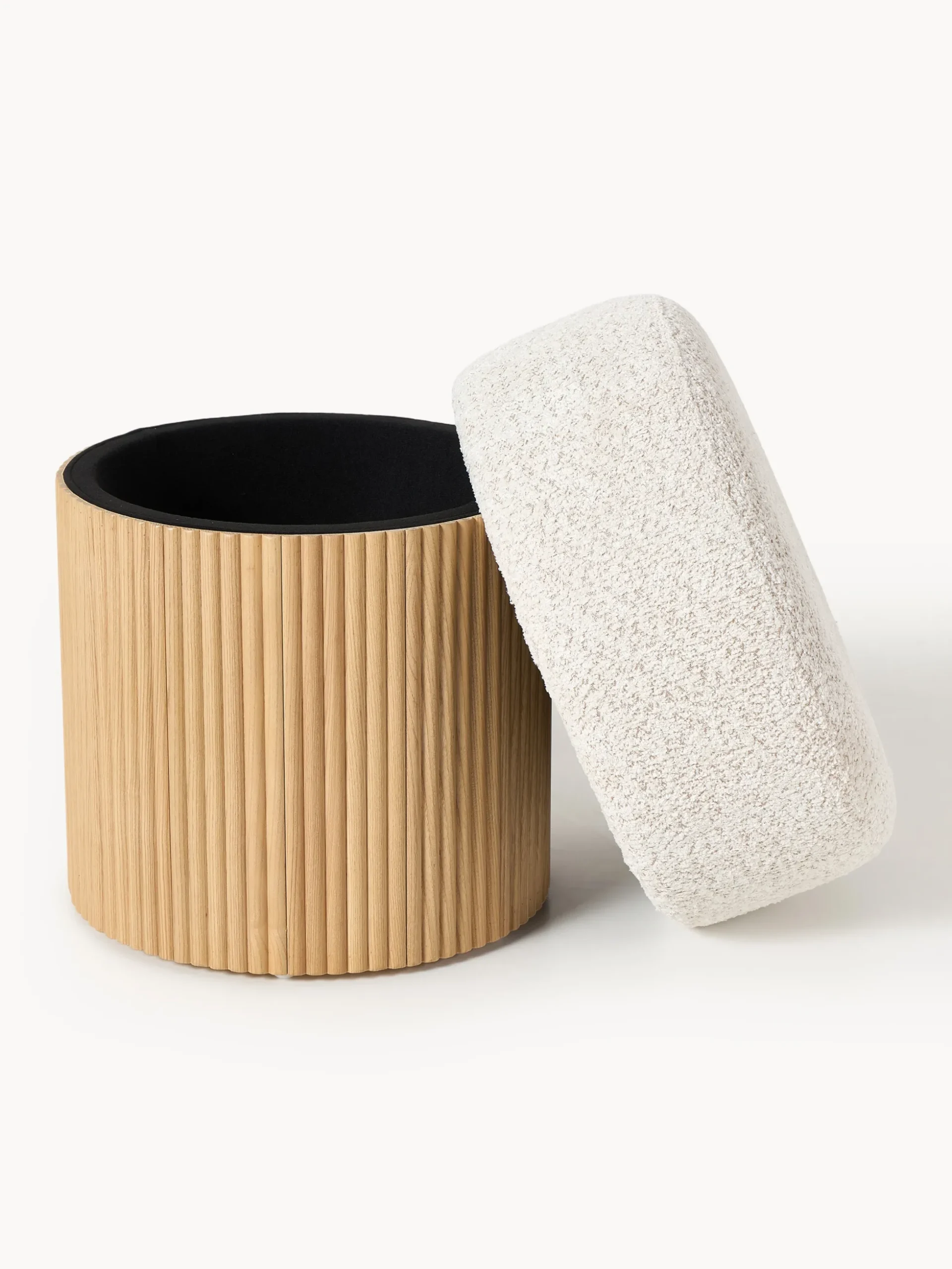 Pouf imbottito con contenitore Nala