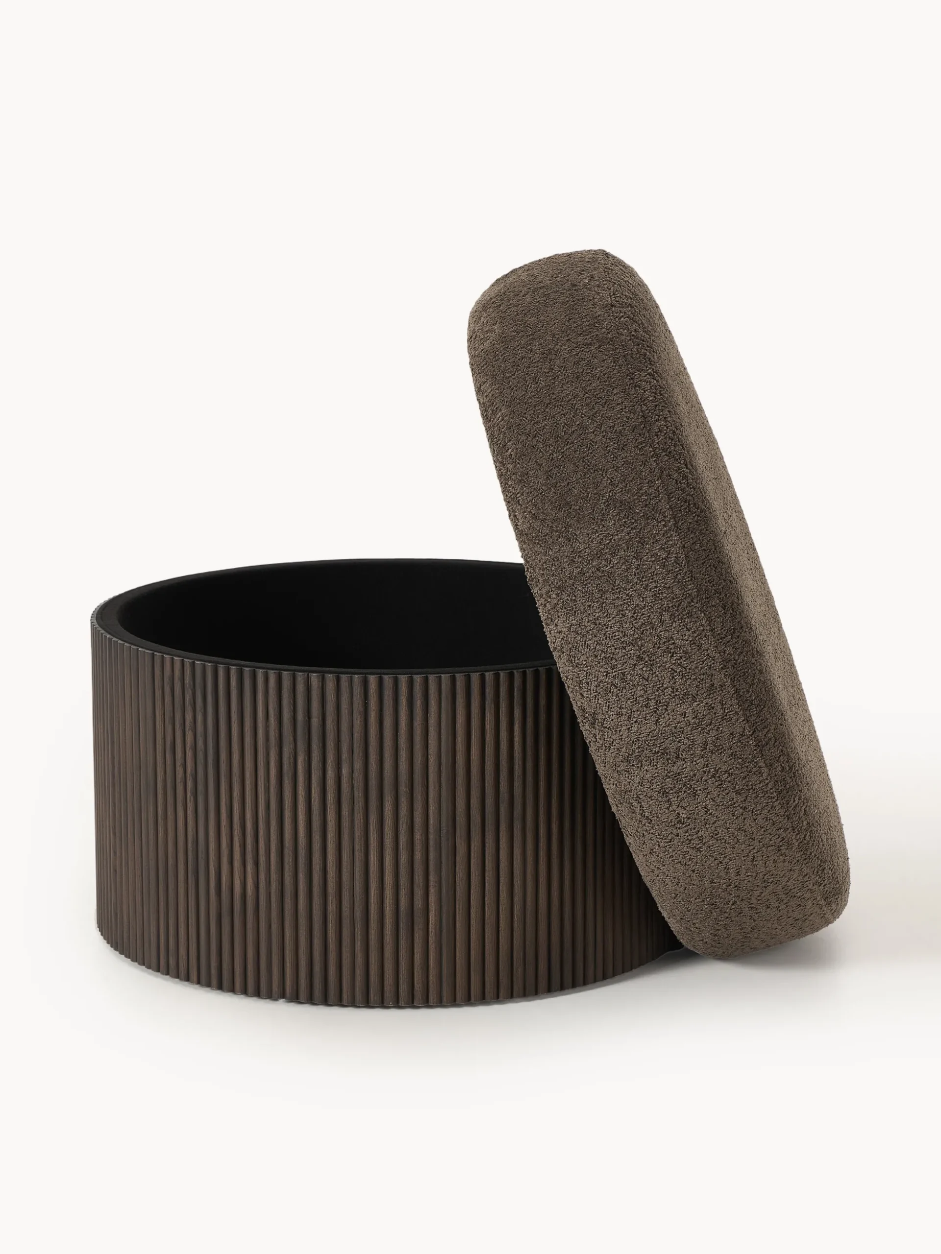 Pouf imbottito grande con contenitore Nala