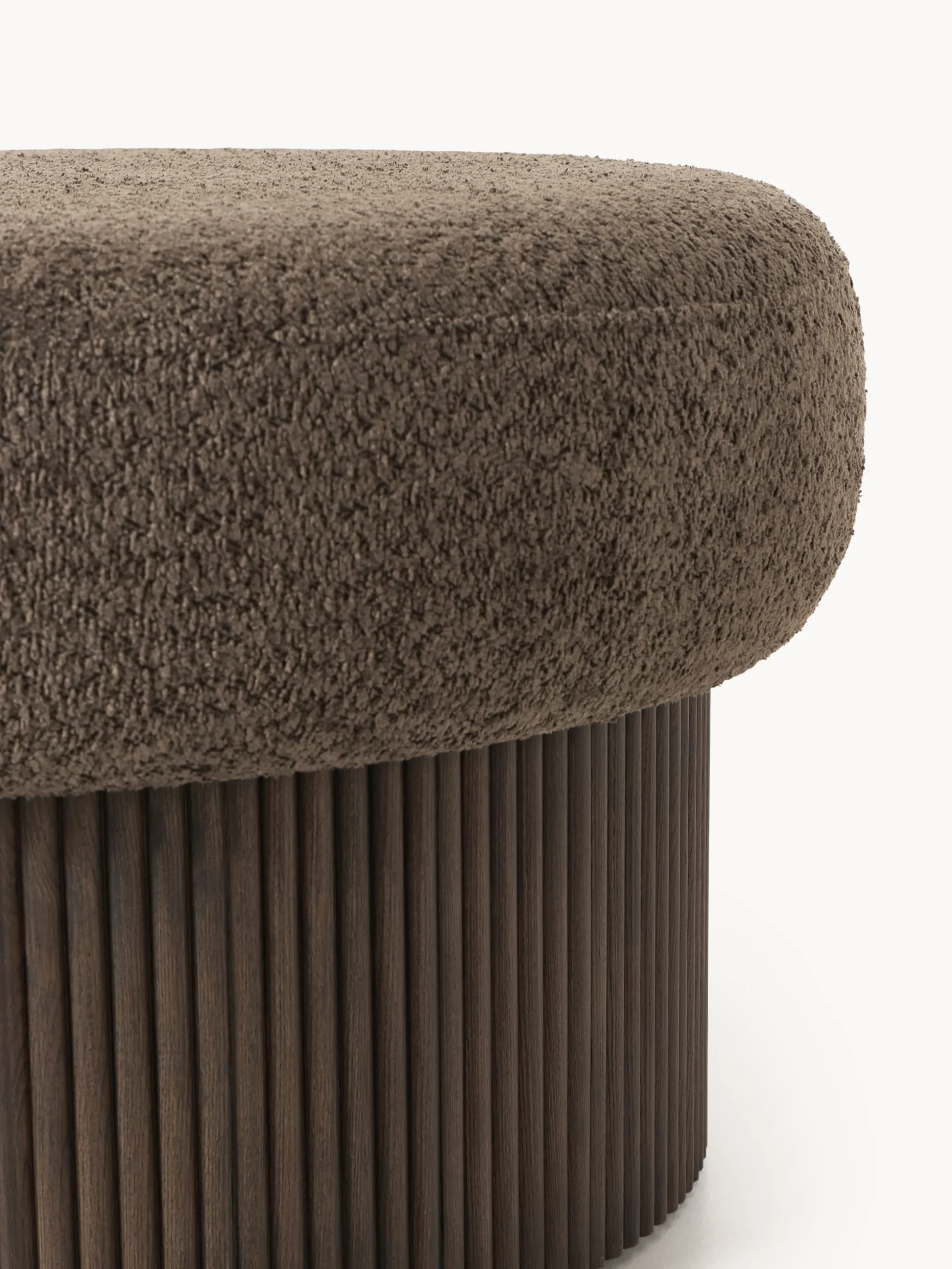 Pouf imbottito grande con contenitore Nala