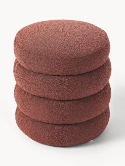 Pouf imbottito in bouclé Alto