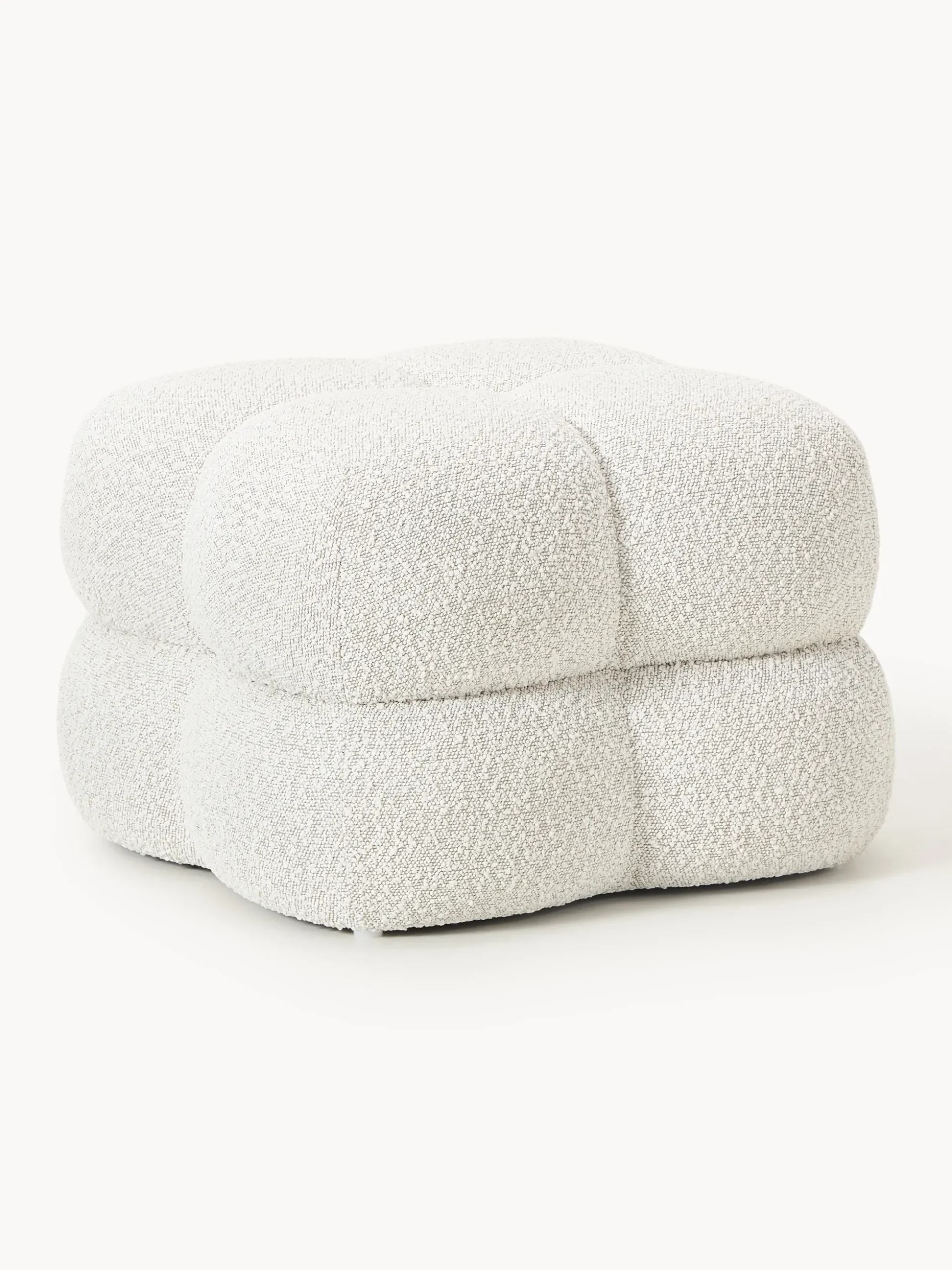 Pouf imbottito in bouclé Ellie