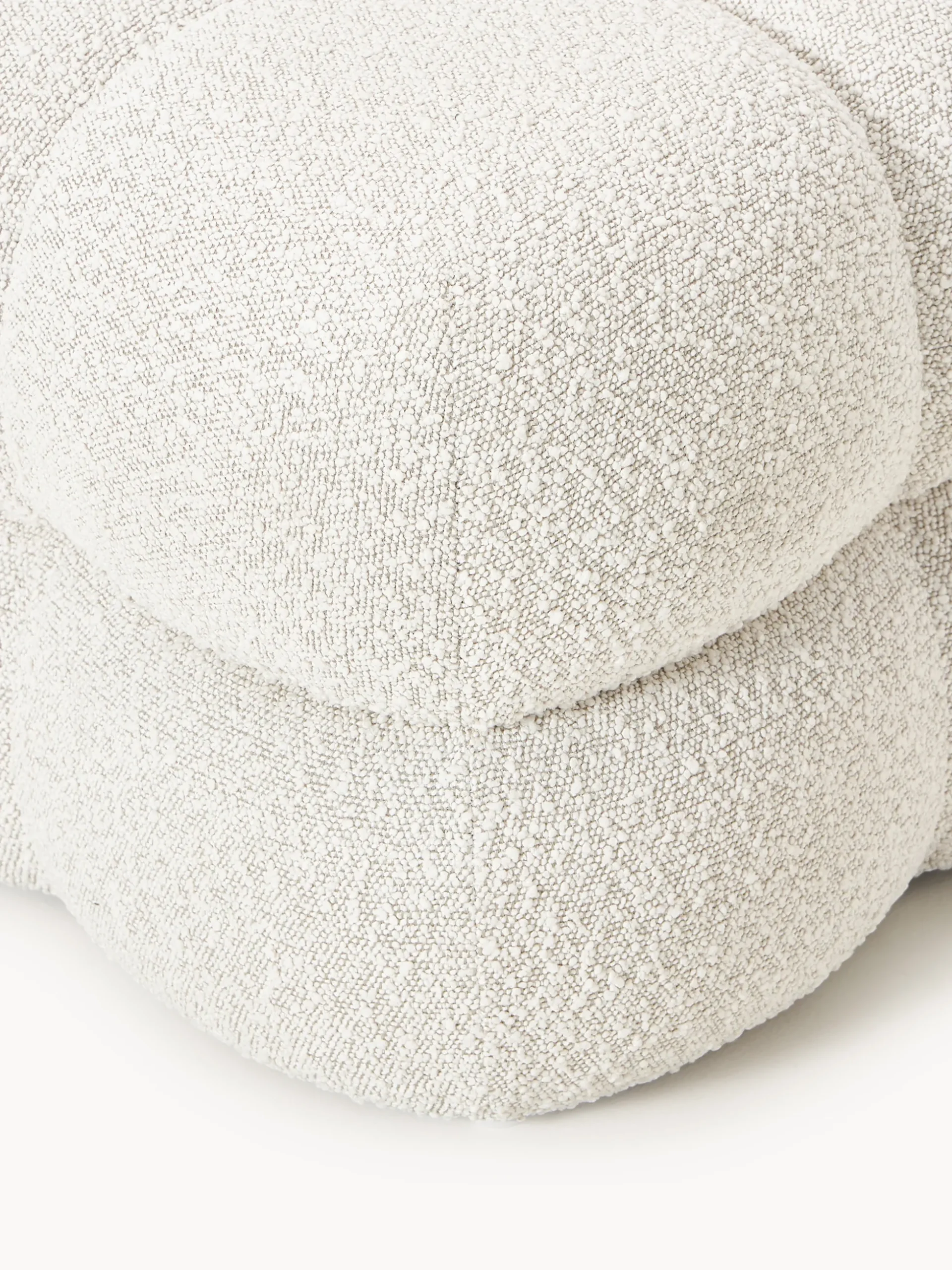 Pouf imbottito in bouclé Ellie