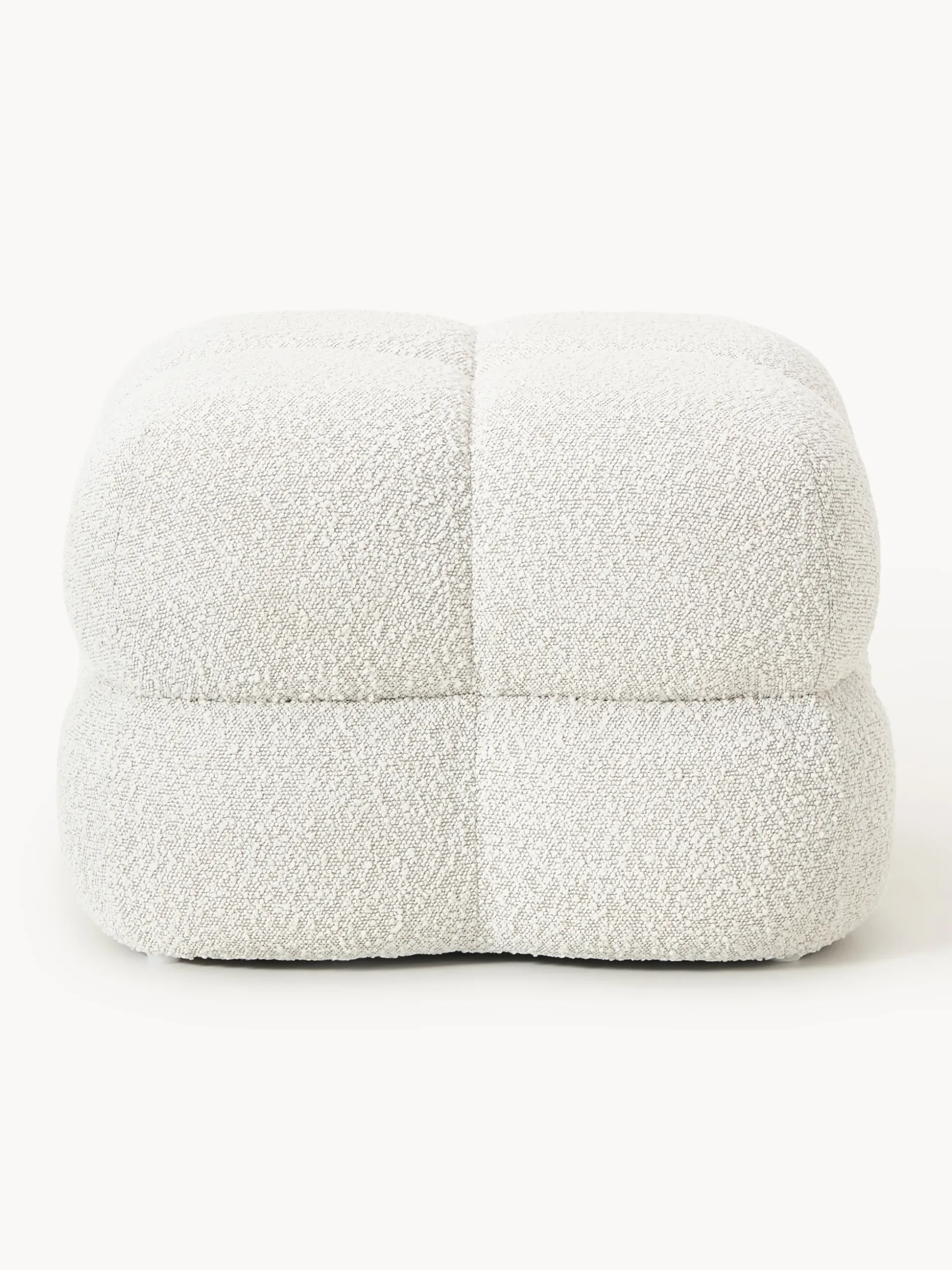 Pouf imbottito in bouclé Ellie
