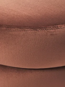 Pouf imbottito in velluto Alto