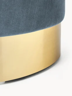 Pouf in velluto Orchid