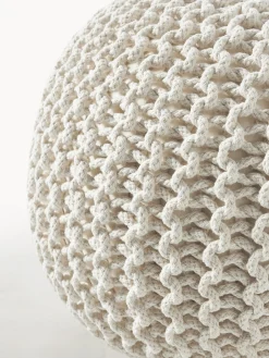 Pouf lavorato a maglia fatto a mano Dori