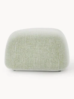 Pouf ovale in bouclé Wolke