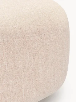Pouf ovale in bouclé Wolke