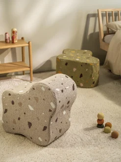 Pouf per bambini in bouclé fatto a mano Cloud