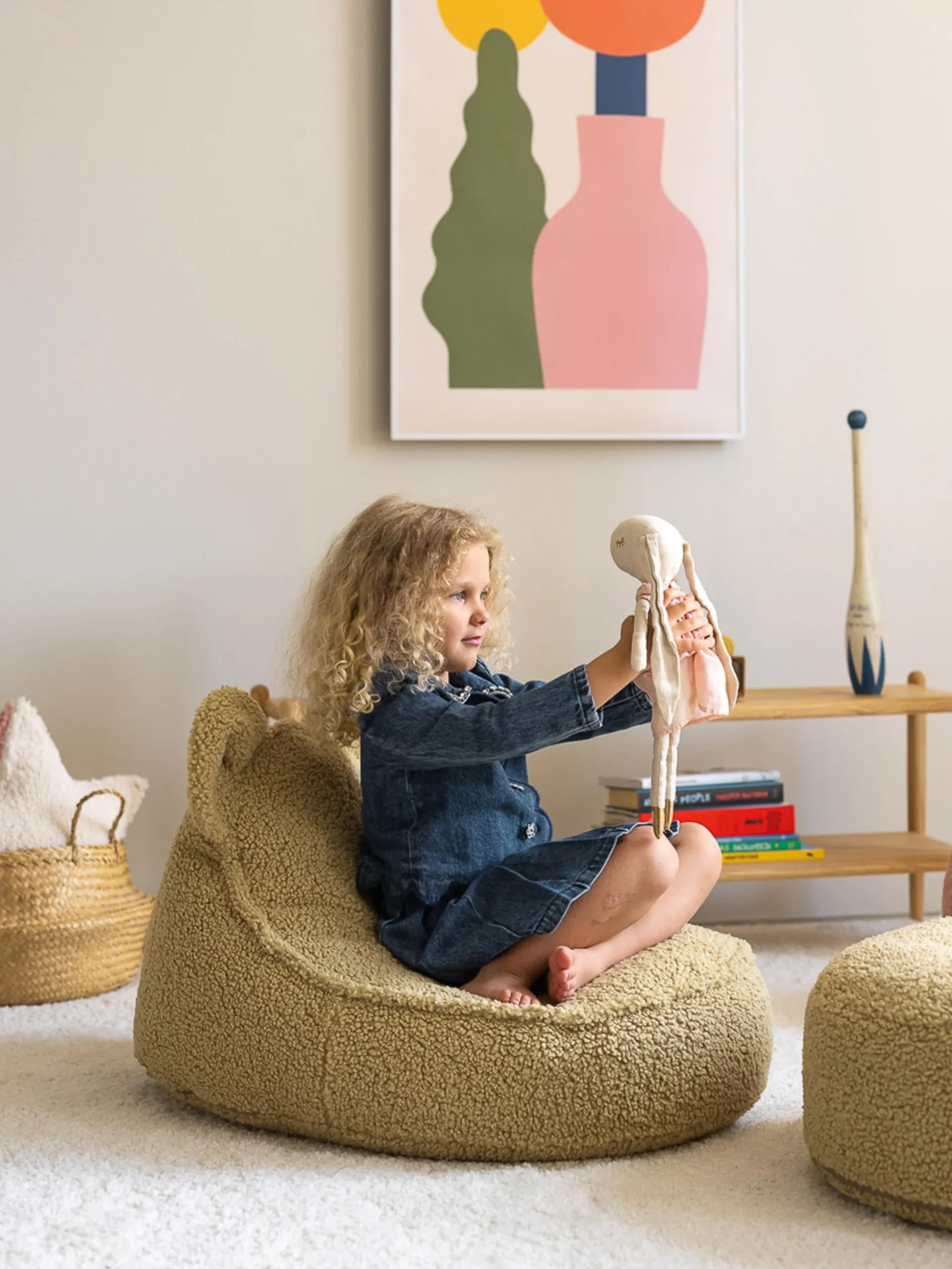 Pouf per bambini in teddy Bear
