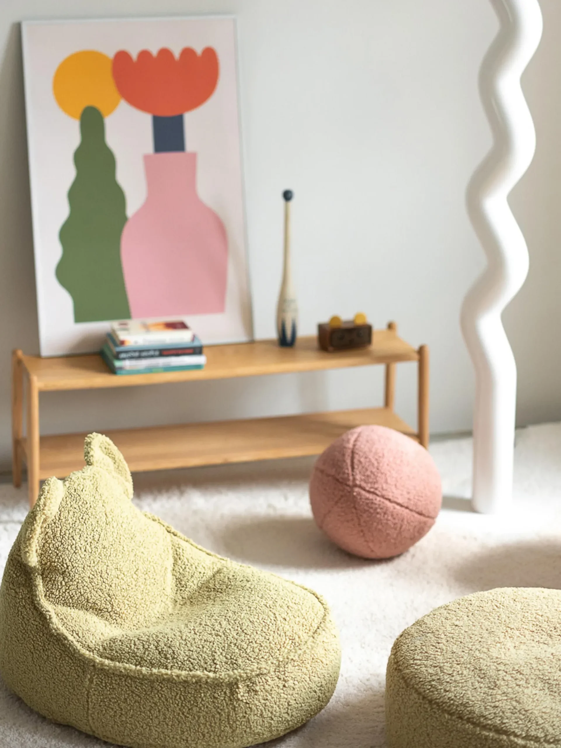 Pouf per bambini in teddy Bear