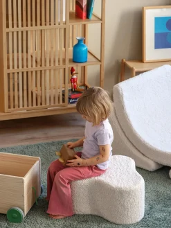 Pouf per bambini in teddy fatto a mano Cloud