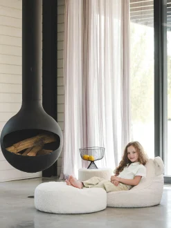 Pouf per bambini in teddy Sugar Ø 65 cm