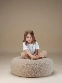 Pouf per bambini in teddy Sugar Ø 65 cm