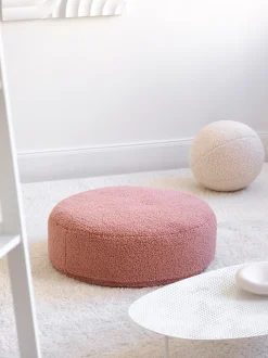 Pouf per bambini in teddy Sugar Ø 65 cm