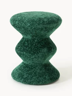 Pouf rotondo imbottito Zig Zag
