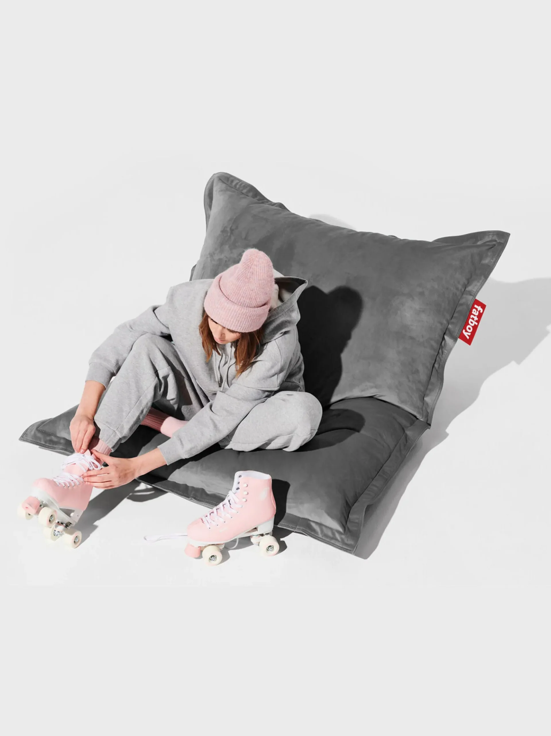 Pouf sacco in velluto Original Slim