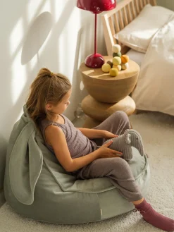 Pouf sacco per bambini in velluto Bunny