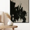 Quadro dipinto a mano con cornice in legno Without