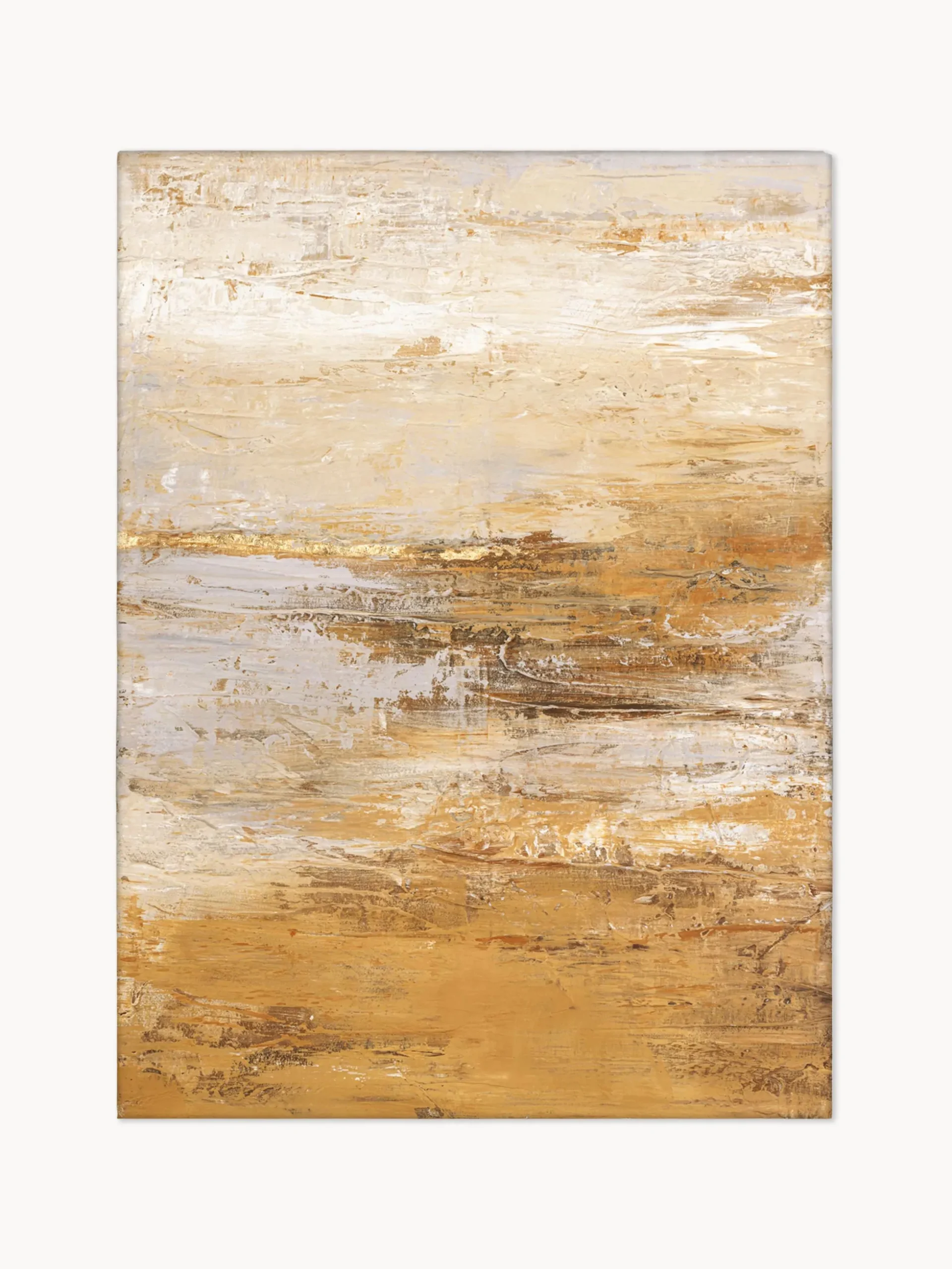 Quadro dipinto a mano con cornice in legno Hydrate