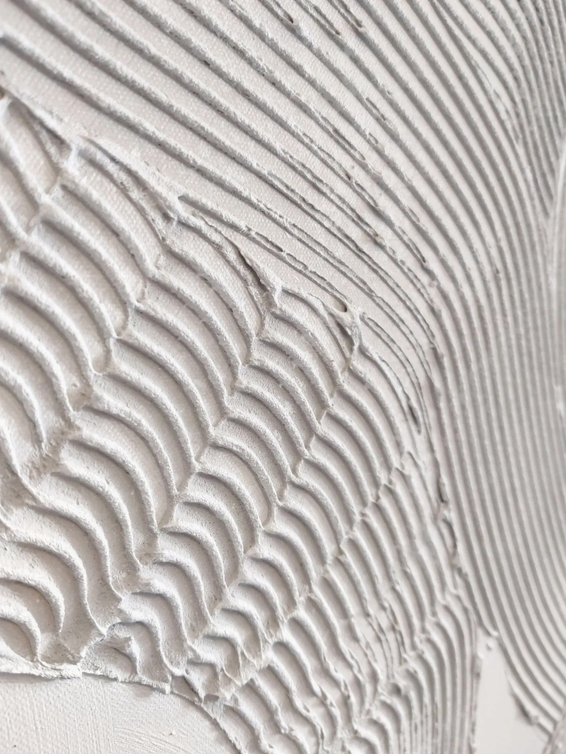 Quadro dipinto a mano White Sculpture 1