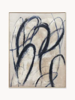 Quadro su tela dipinto a mano Blue Billow