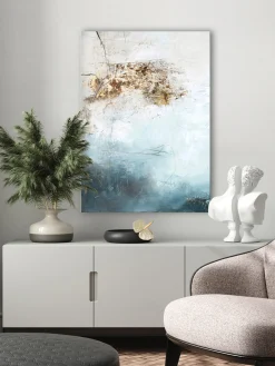 Quadro su tela dipinto a mano Freja Blanche