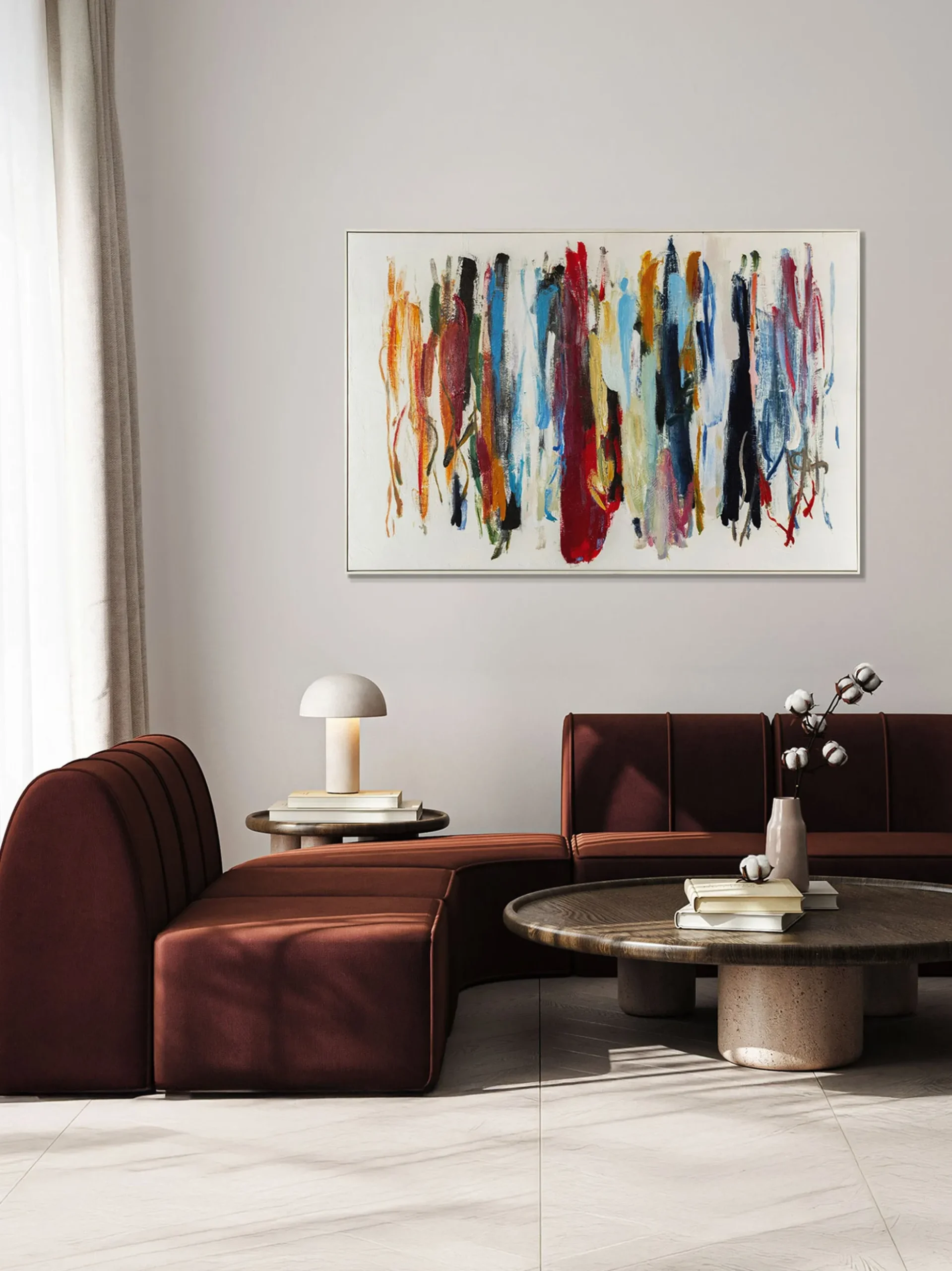Quadro su tela dipinto a mano Axes