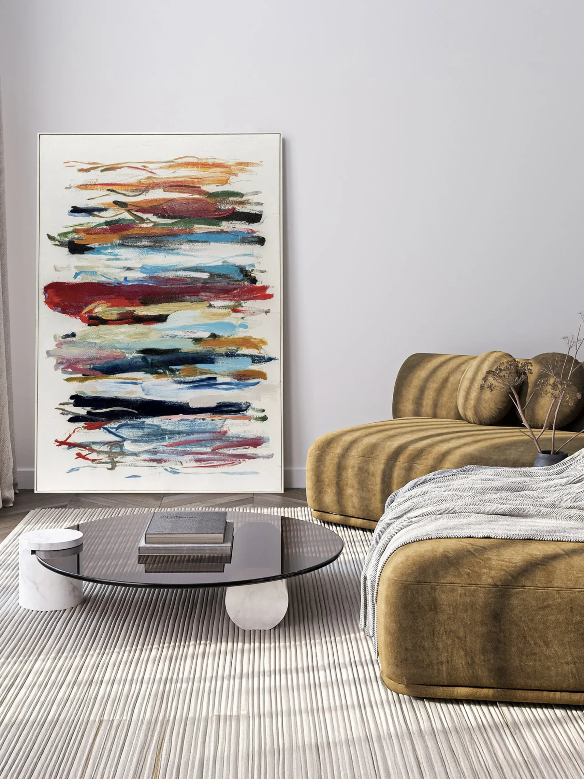 Quadro su tela dipinto a mano Axes