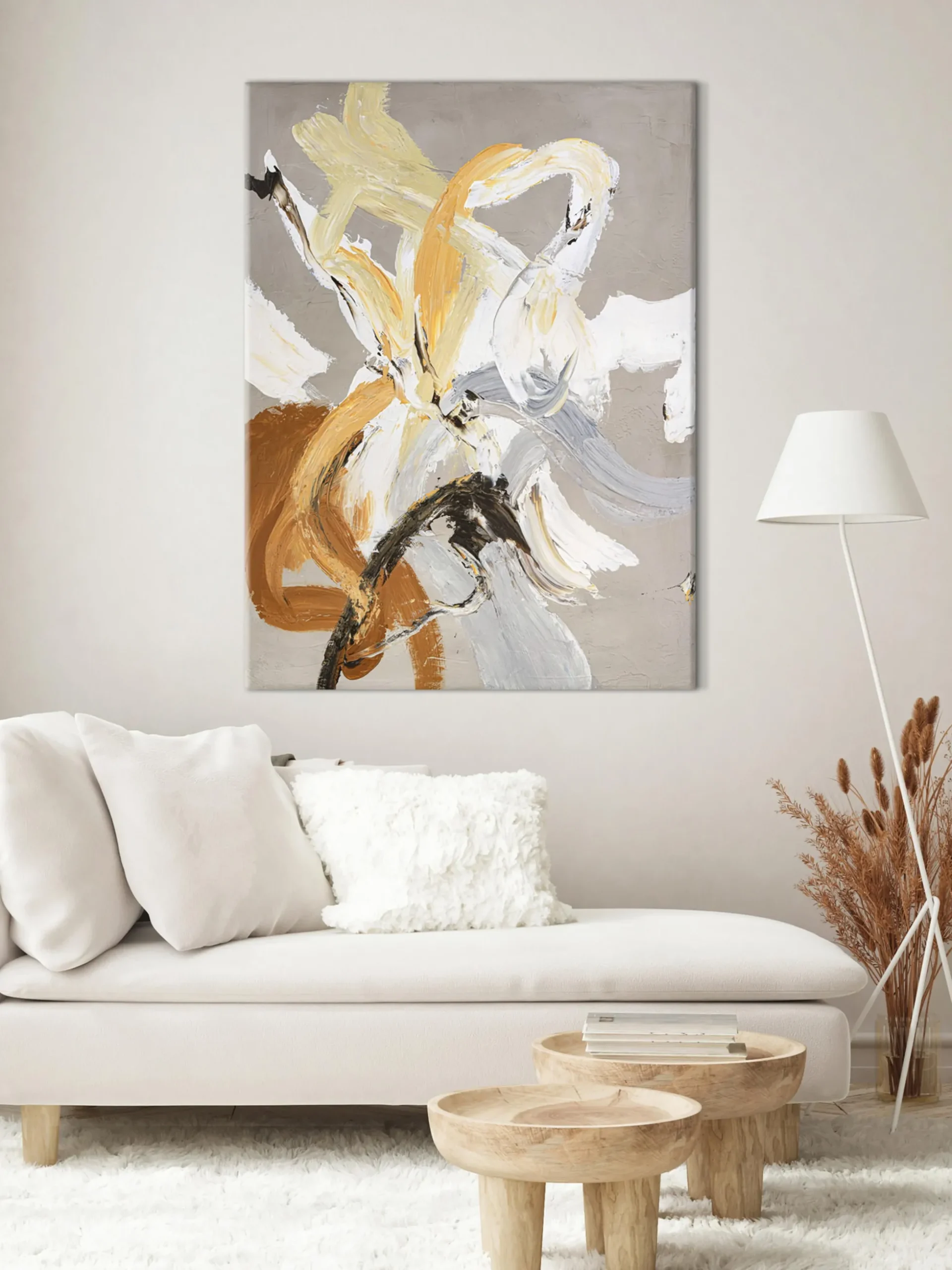 Quadro su tela dipinto a mano Go Ahead
