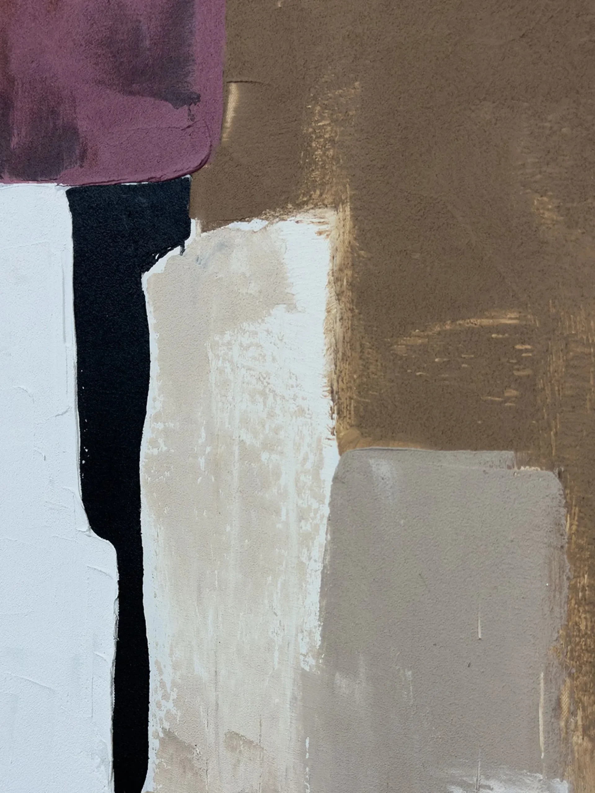 Quadro su tela dipinto a mano con cornice in legno Desert Echo