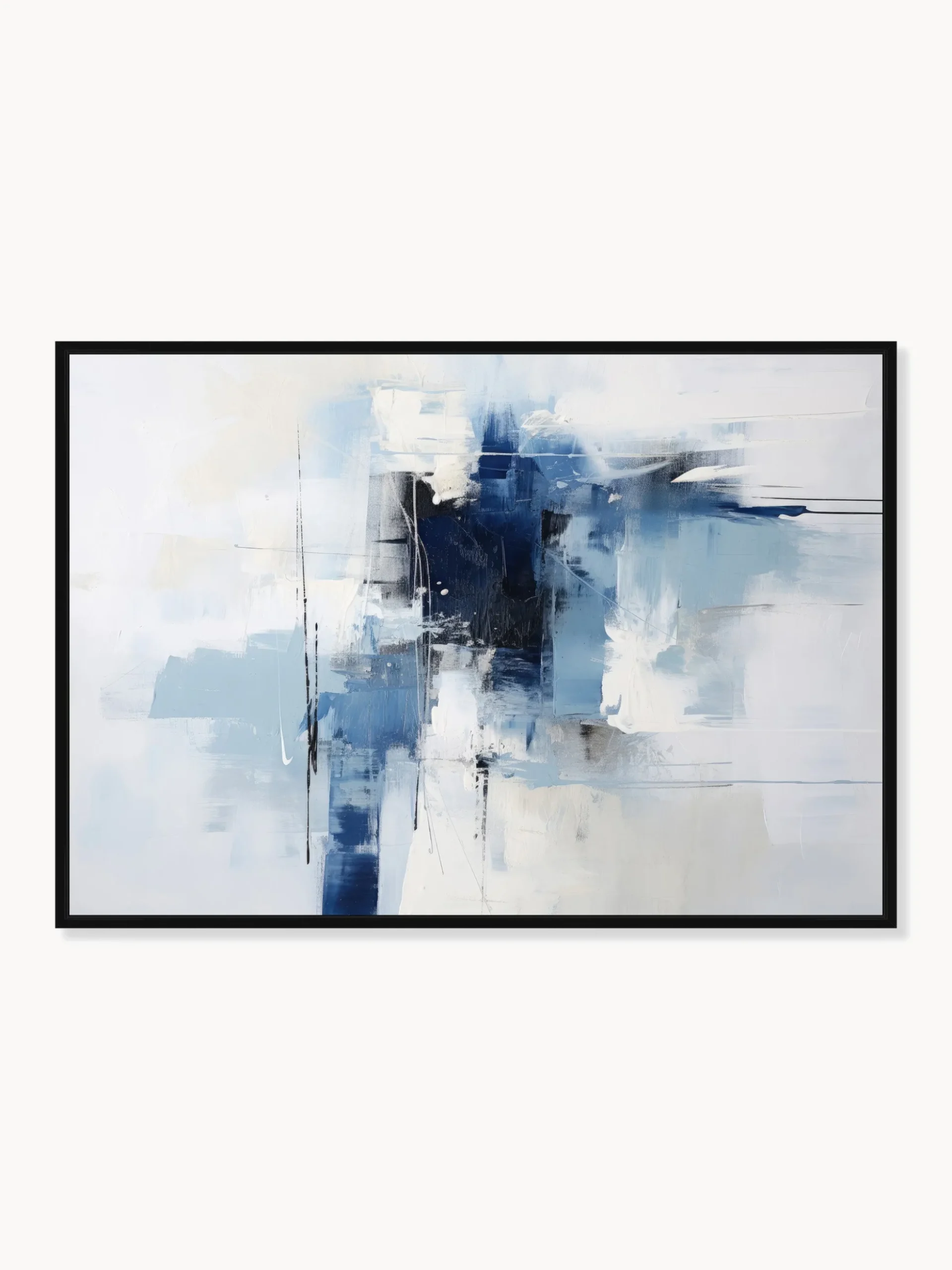 Quadro su tela incorniciato Infinite Blue
