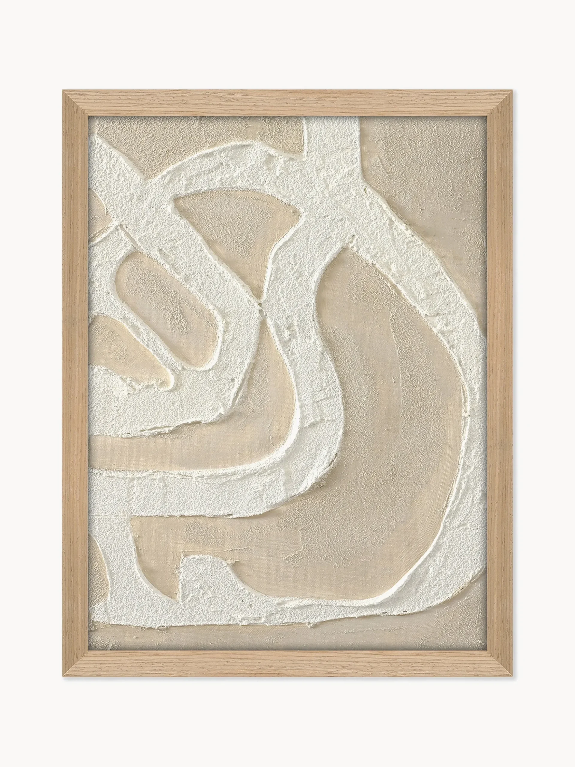 Quadro su tela incorniciato dipinto a mano Raw Organic