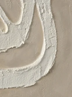 Quadro su tela incorniciato dipinto a mano Raw Organic