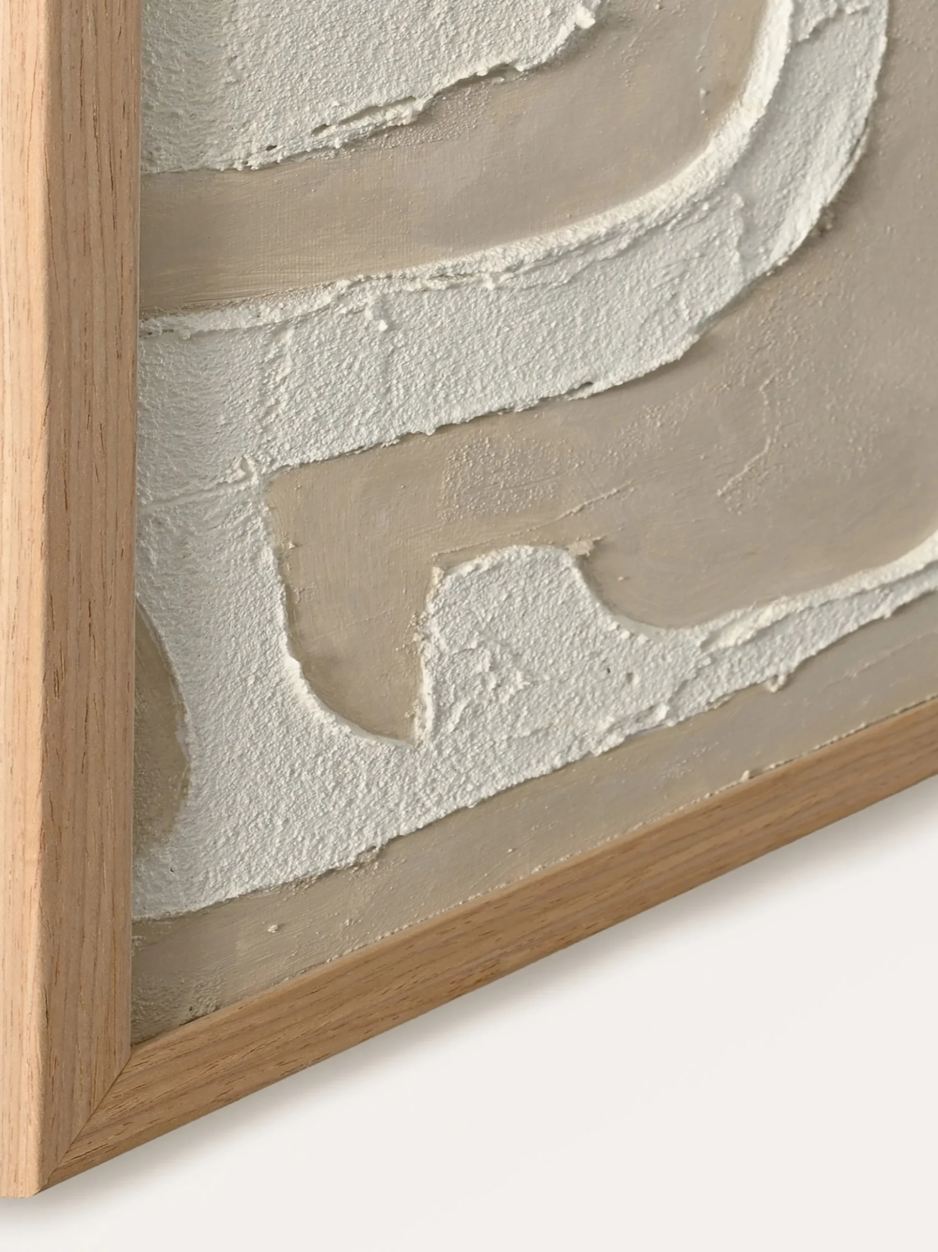 Quadro su tela incorniciato dipinto a mano Raw Organic