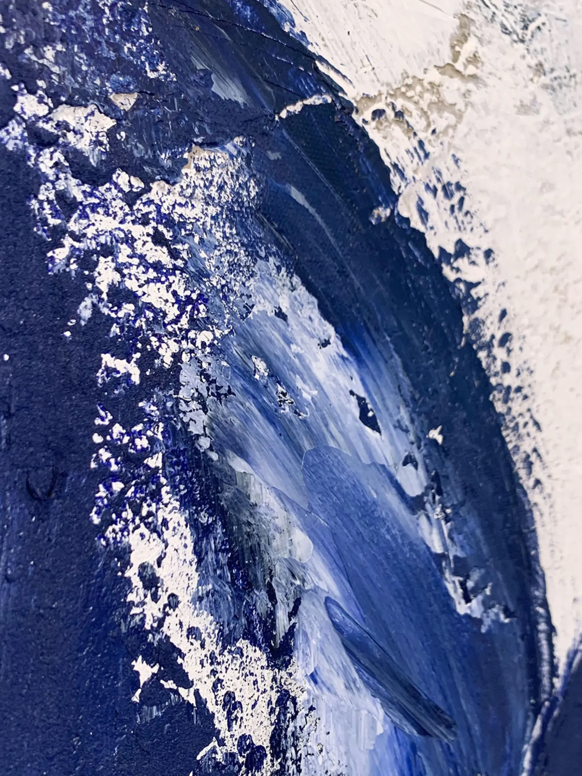 Quadro dipinto a mano Blue Stroke