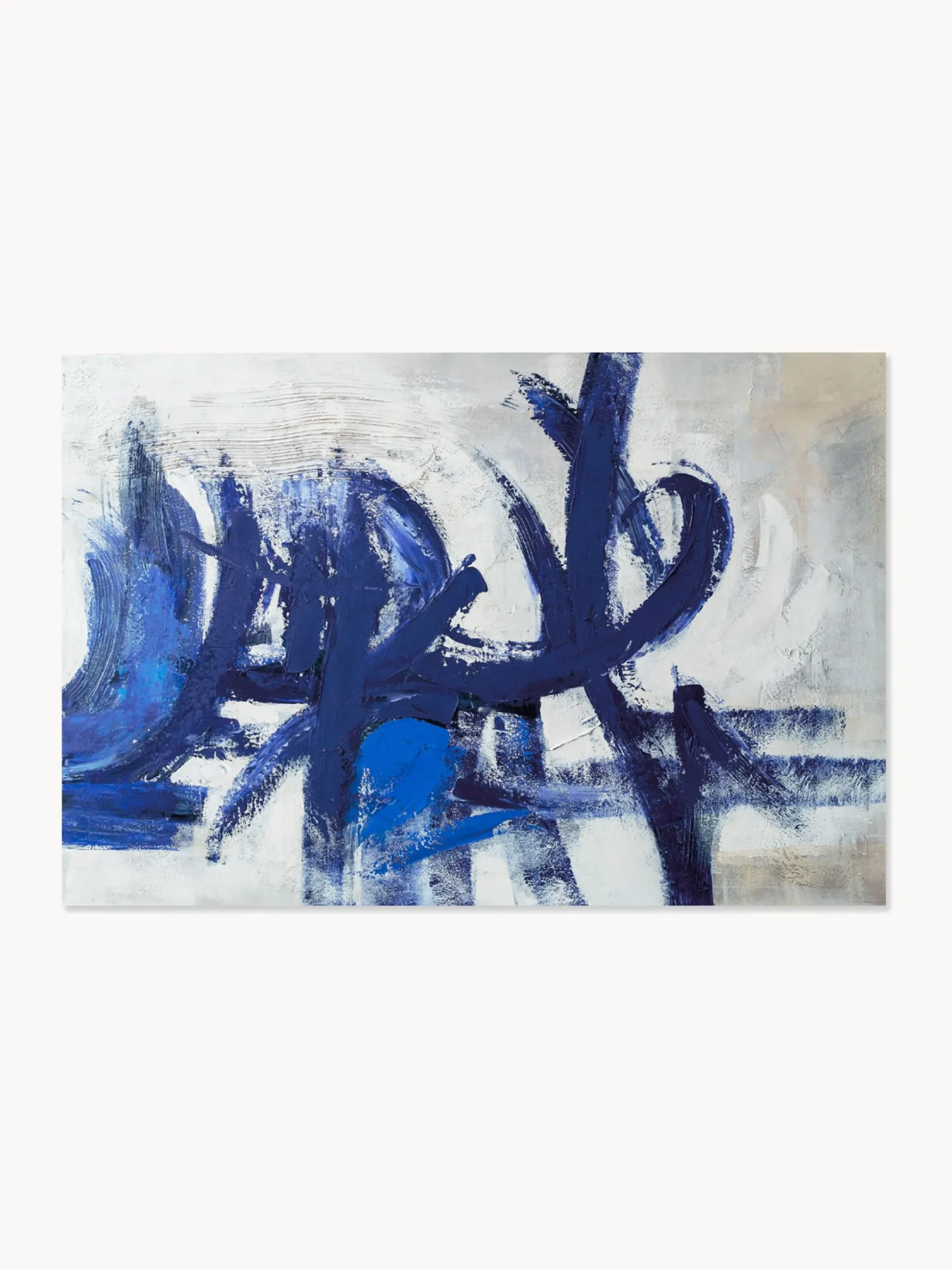 Quadro dipinto a mano Blue Stroke