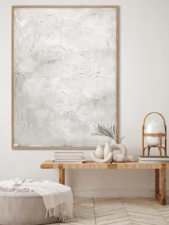 Quadro dipinto a mano con cornice in legno Simple Living