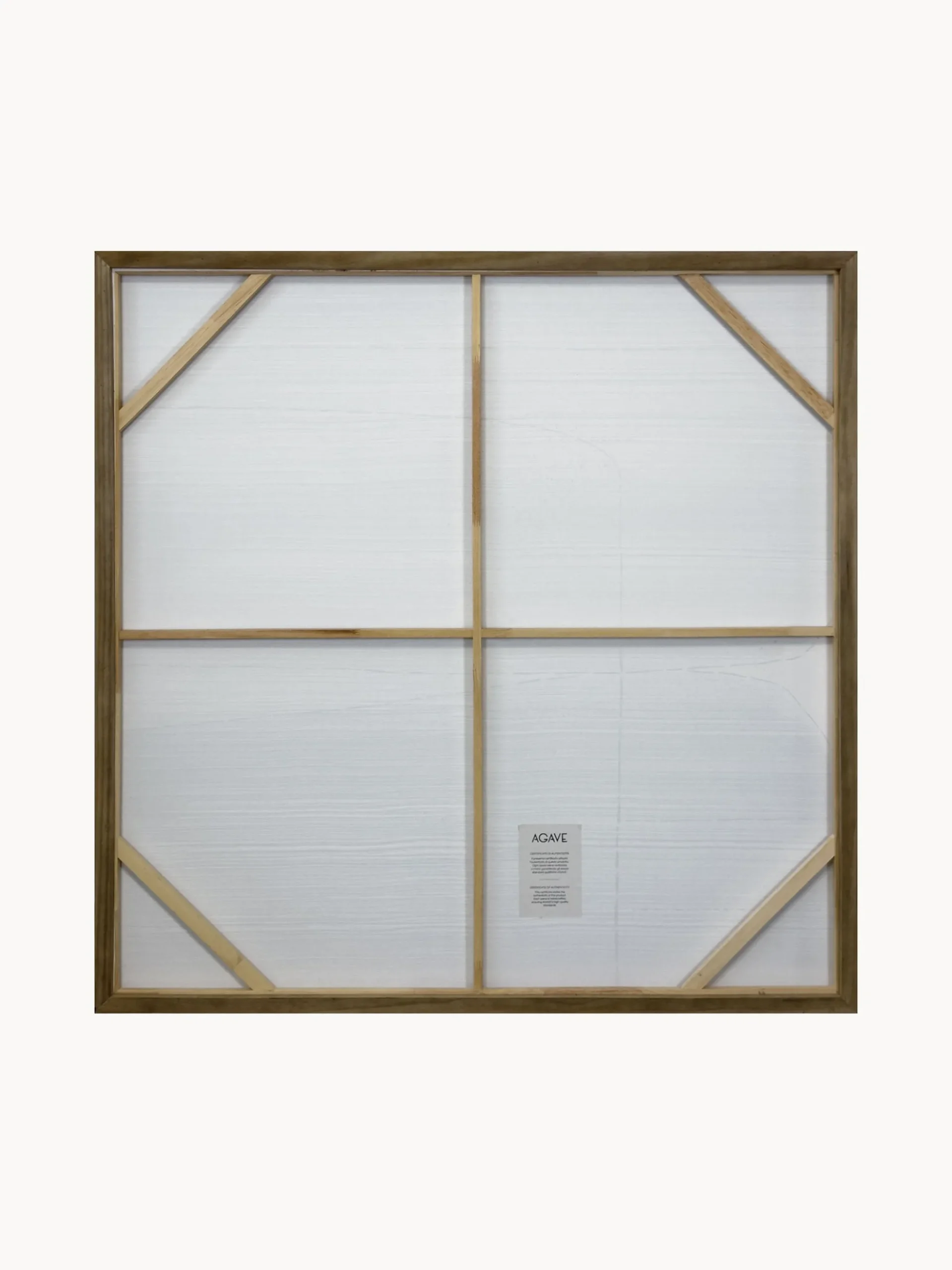 Quadro dipinto a mano con cornice in legno Kubrick