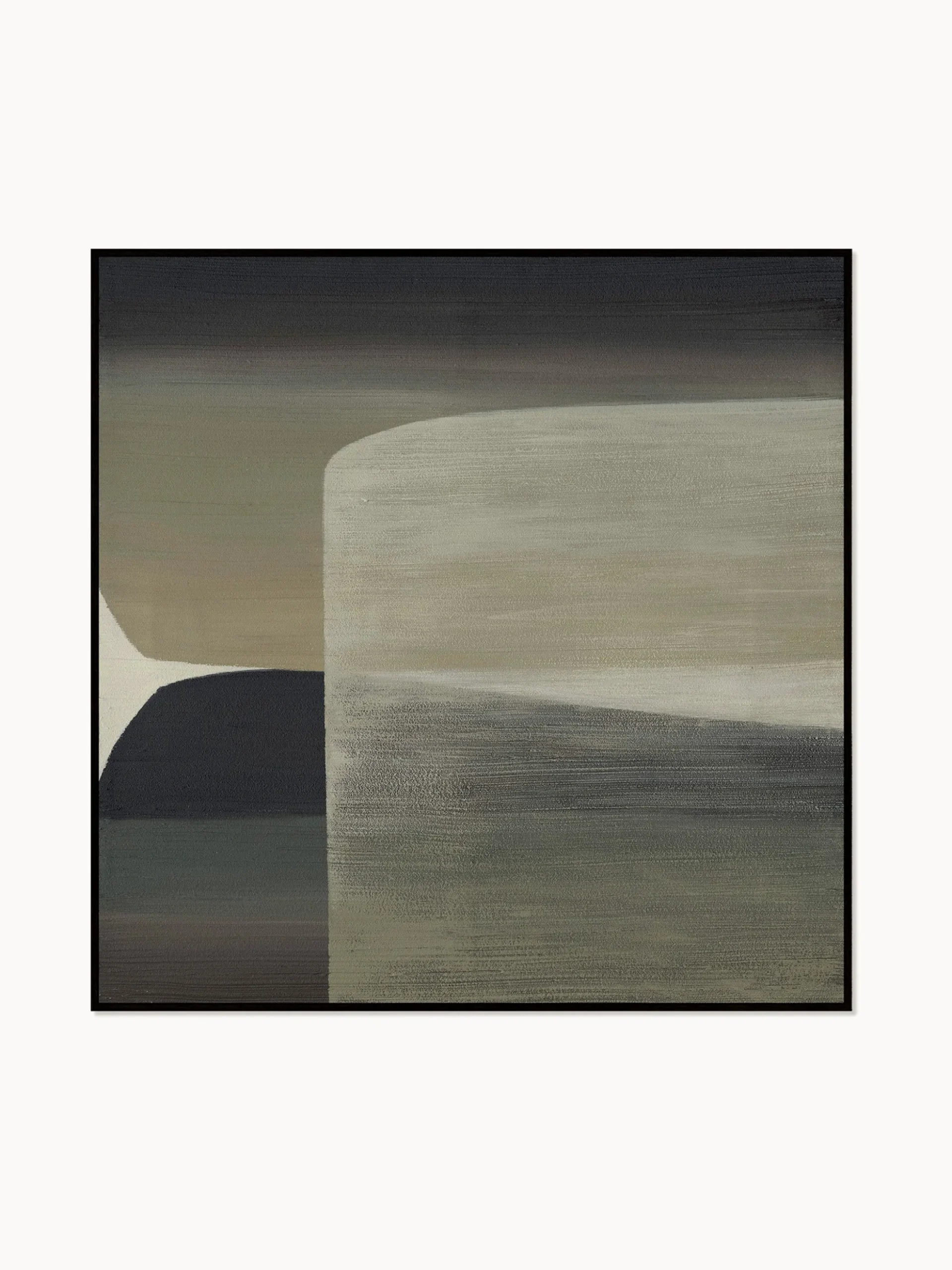 Quadro dipinto a mano con cornice in legno Kubrick