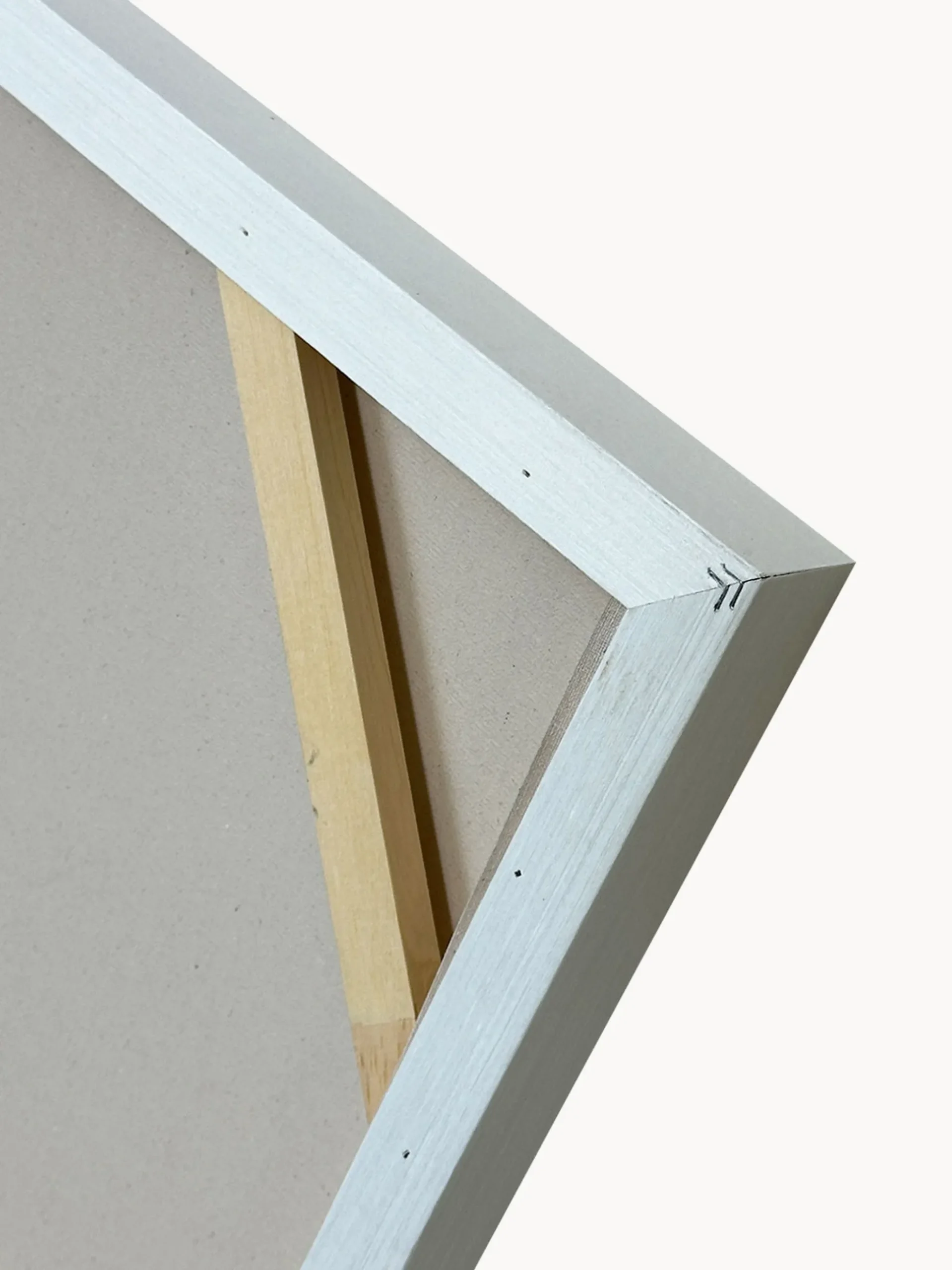 Quadro dipinto a mano con cornice in legno Upside