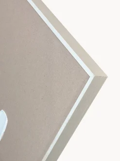 Quadro dipinto a mano con cornice in legno Upside